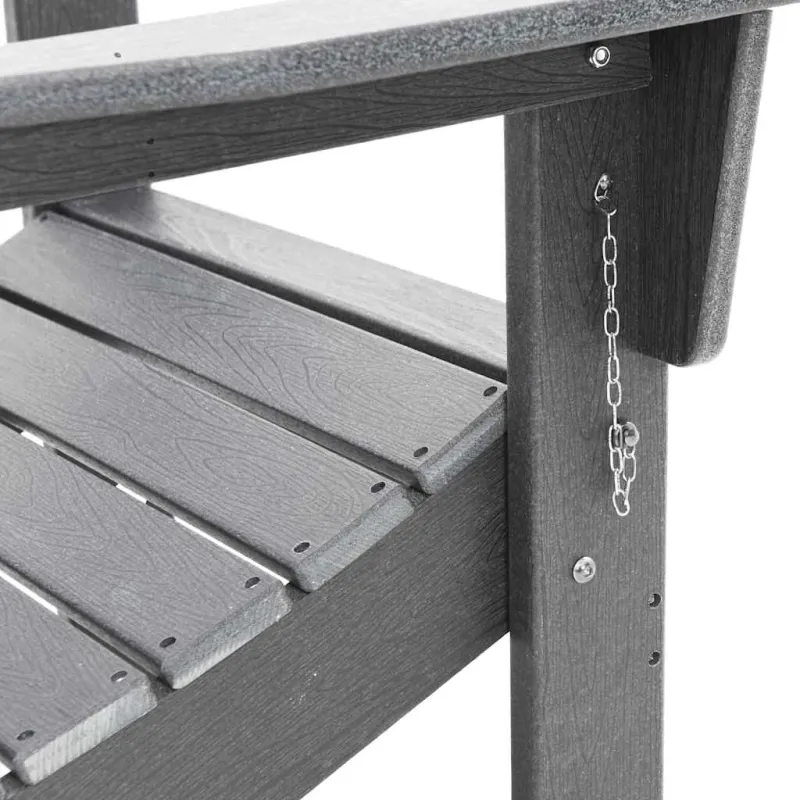 Sodo Kėdė 3 pcs Šviesiai pilka 80.5 x 74.5 x 92 cm Polietilenas