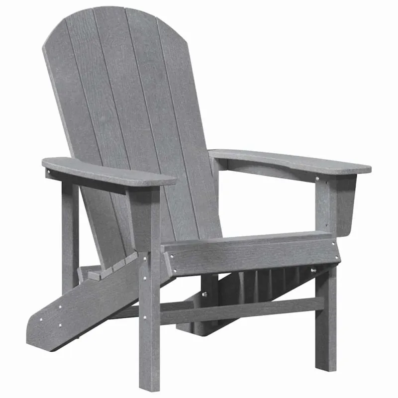 Sodo Kėdė 2 pcs Šviesiai pilka 82 x 74 x 92 cm Polietilenas