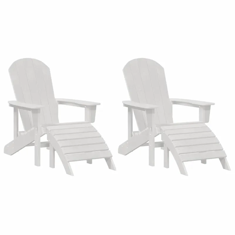 Sodo Kėdė 2 pcs Balta 83 x 74 x 92 cm Polietilenas