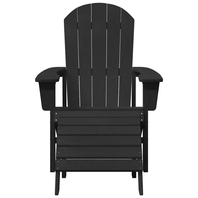 Sodo Kėdė 2 pcs Juoda 83 x 74 x 92 cm Polietilenas