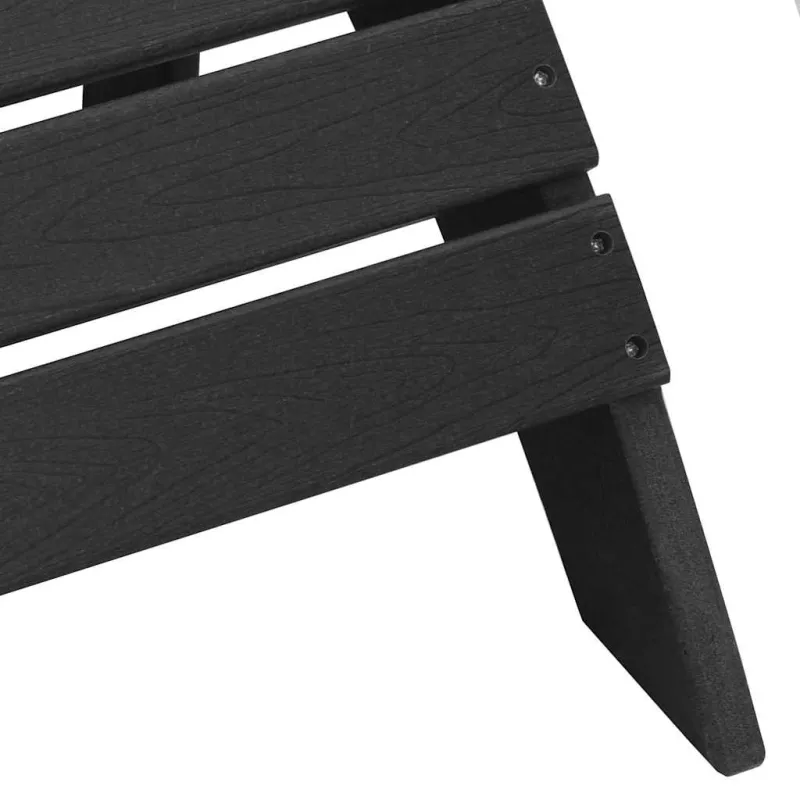 Sodo Kėdė 2 pcs Juoda 83 x 74 x 92 cm Polietilenas