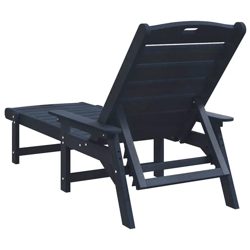 Saulės gultas 2 pcs Tamsiai mėlyna 195,5 x 53 x 98,5 cm