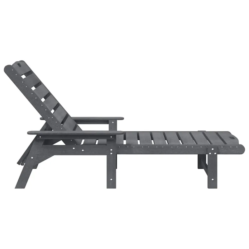 Saulės gultas 2 pcs Šviesiai pilka 195,5 x 53 x 98,5 cm