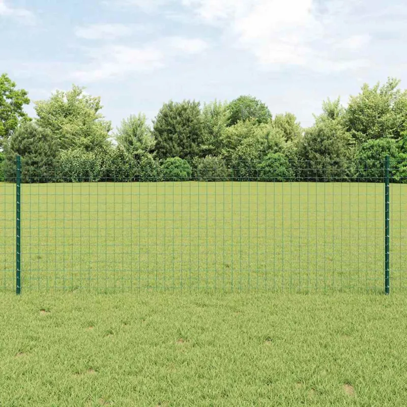 Įmontuotas tvoros stulpas 22 pcs Žalia 120 cm