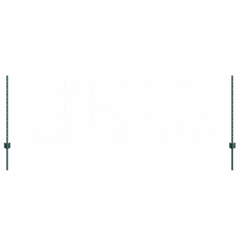 Įmontuotas tvoros stulpas 44 pcs Žalia 120 cm