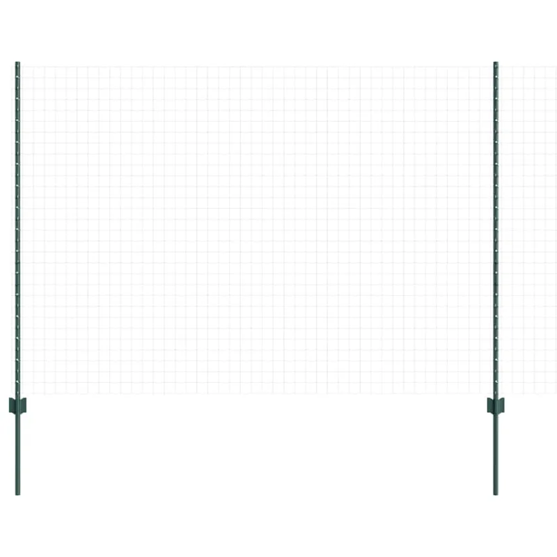Įmontuotas tvoros stulpas 22 pcs Žalia 200 cm