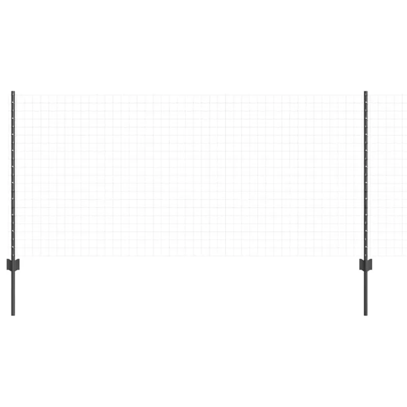 Įmontuotas tvoros stulpas 44 pcs Pilka 140 cm
