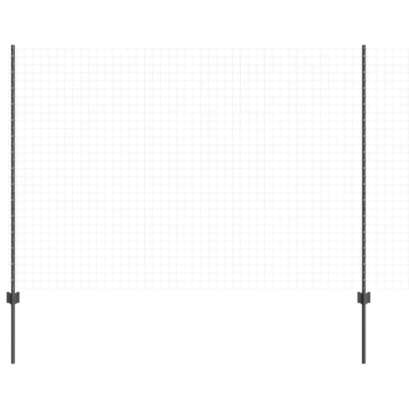 Įmontuotas tvoros stulpas 22 pcs Pilka 200 cm