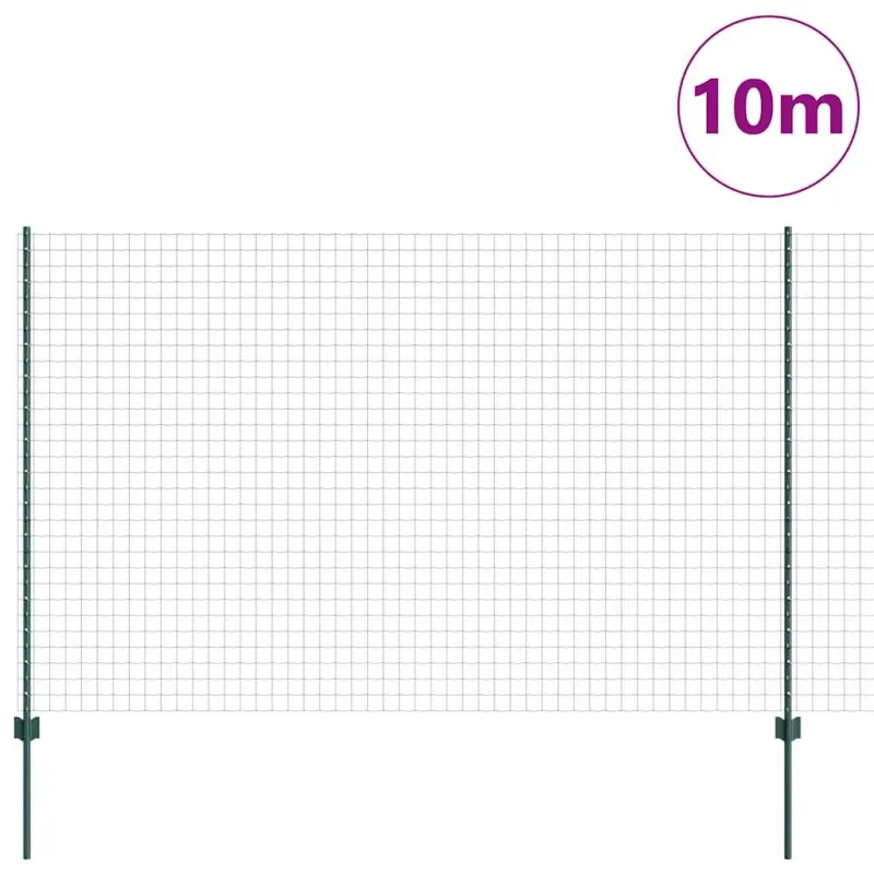 Suvirinto vielos tvoros 10 x 1,5 m (P x A) PVC dengtas plienas