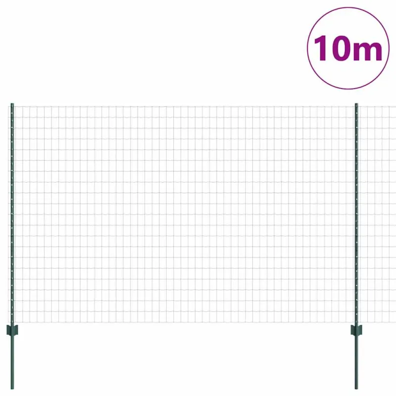 Suvirinto vielos tvoros 10 x 1,5 m (P x A) PVC dengtas plienas