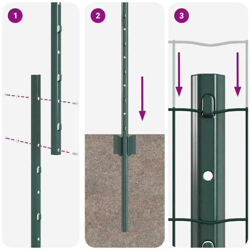 Suvirinto vielos tvoros 10 x 1,6 m (Plotis x Aukštis)