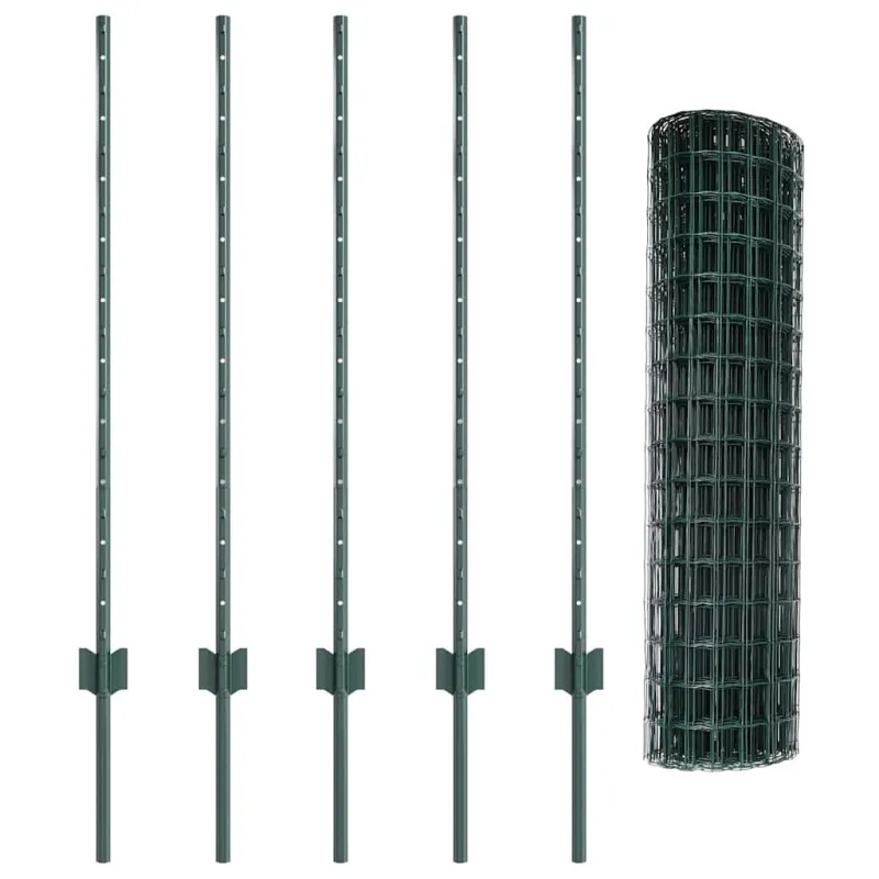 Suvirinto vielos tvoros 10 x 1 m (P x A) PVC dengtas plienas