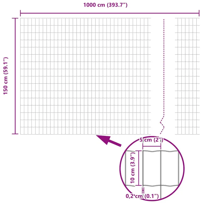 Suvirinto vielos tvoros 10 x 1,5 m (P x A) PVC dengtas plienas