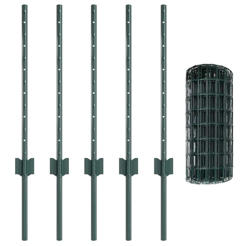 Suvirinto vielos tvoros 10 x 0,6 m (P x A) PVC dengtas plienas