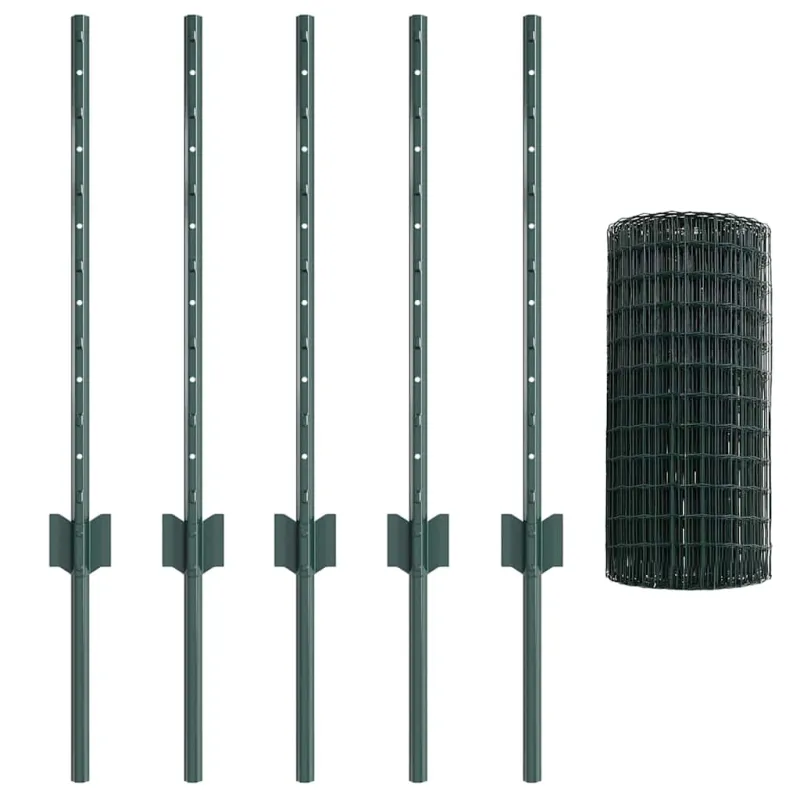 Suvirinto vielos tvoros 10 x 0,6 m (P x A) PVC dengtas plienas