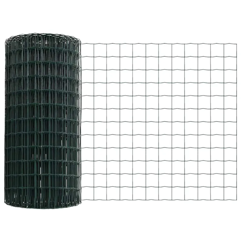 Suvirinto vielos tvoros 10 x 0,8 m (P x A) PVC dengtas plienas