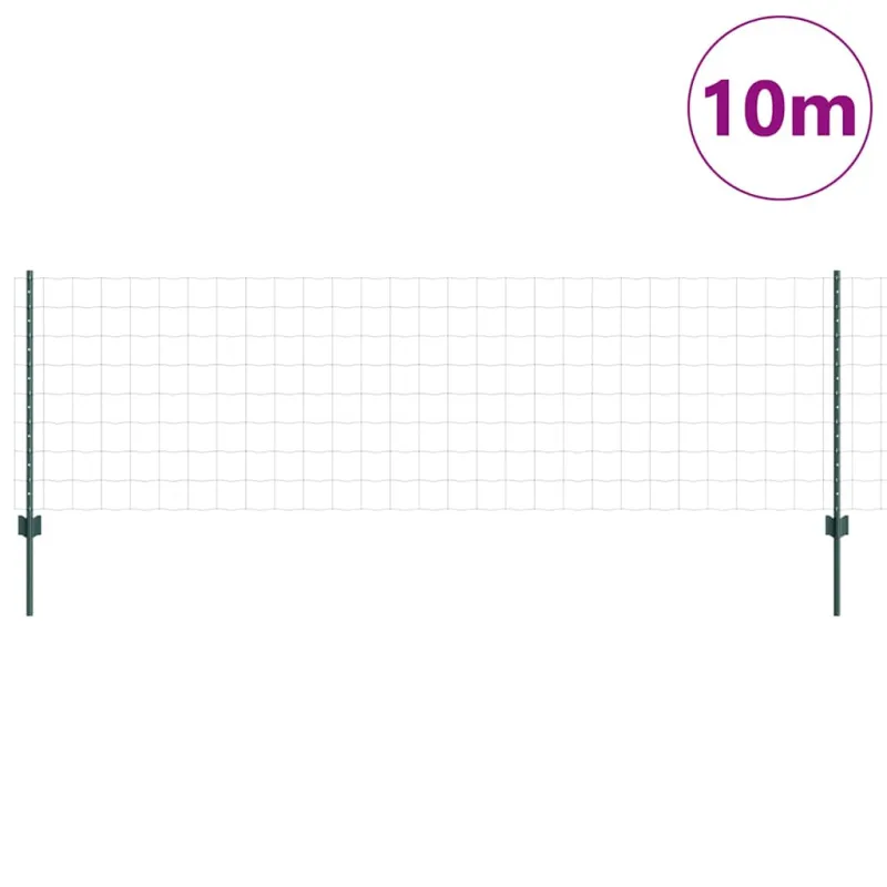Suvirinto vielos tvoros 10 x 0,8 m (P x A) PVC dengtas plienas