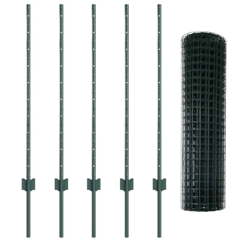 Suvirinto vielos tvoros 10 x 1 m (P x A) PVC dengtas plienas