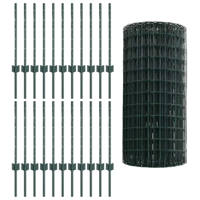 Suvirinto vielos tvoros 50 x 0,6 m (P x A) PVC dengtas plienas
