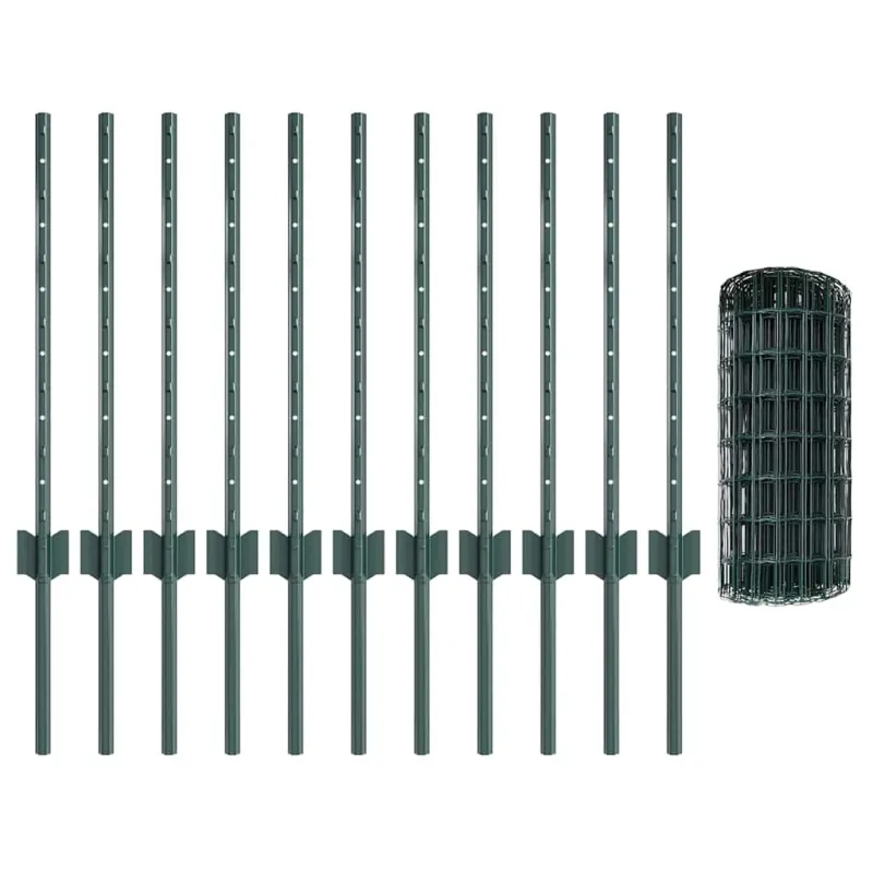 Suvirinto vielos tvoros 25 x 0,6 m (W x H) PVC dengtas plienas