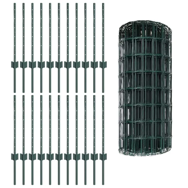 Suvirinto vielos tvoros 50 x 0,6 m (P x A) PVC dengtas plienas