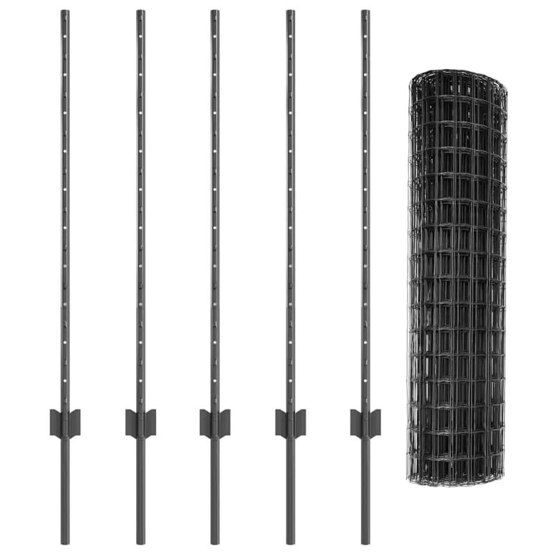 Suvirinto vielos tvoros 10 x 1 m (P x A) PVC dengtas plienas