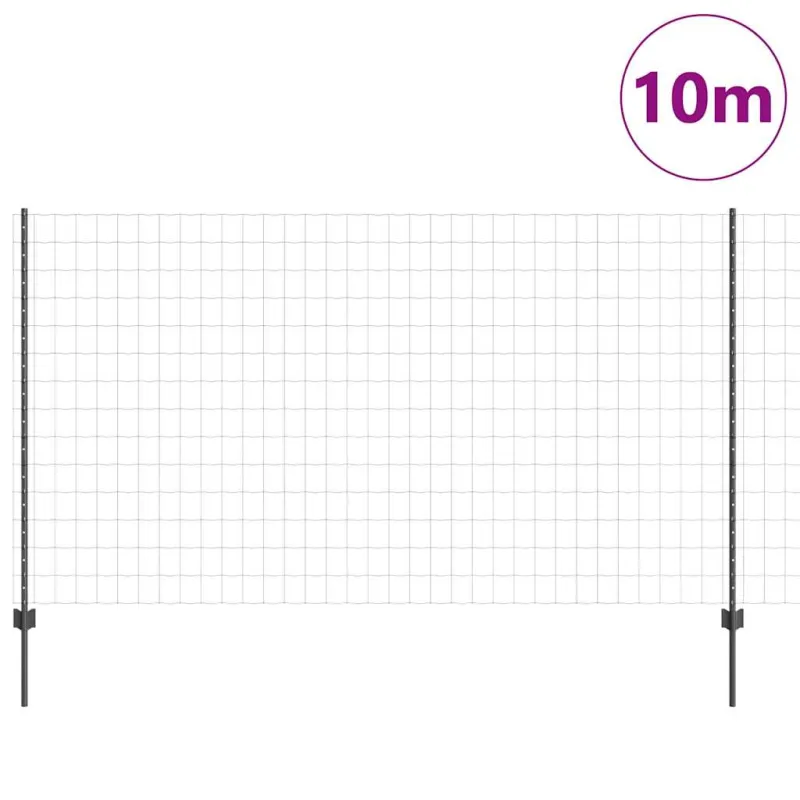 Suvirinto vielos tvoros 10 x 1,4 m (P x A) PVC dengtas plienas