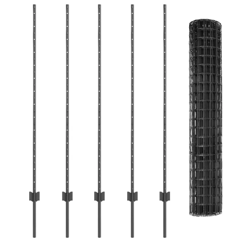 Suvirinto vielos tvoros 10 x 1,4 m (P x A) PVC dengtas plienas
