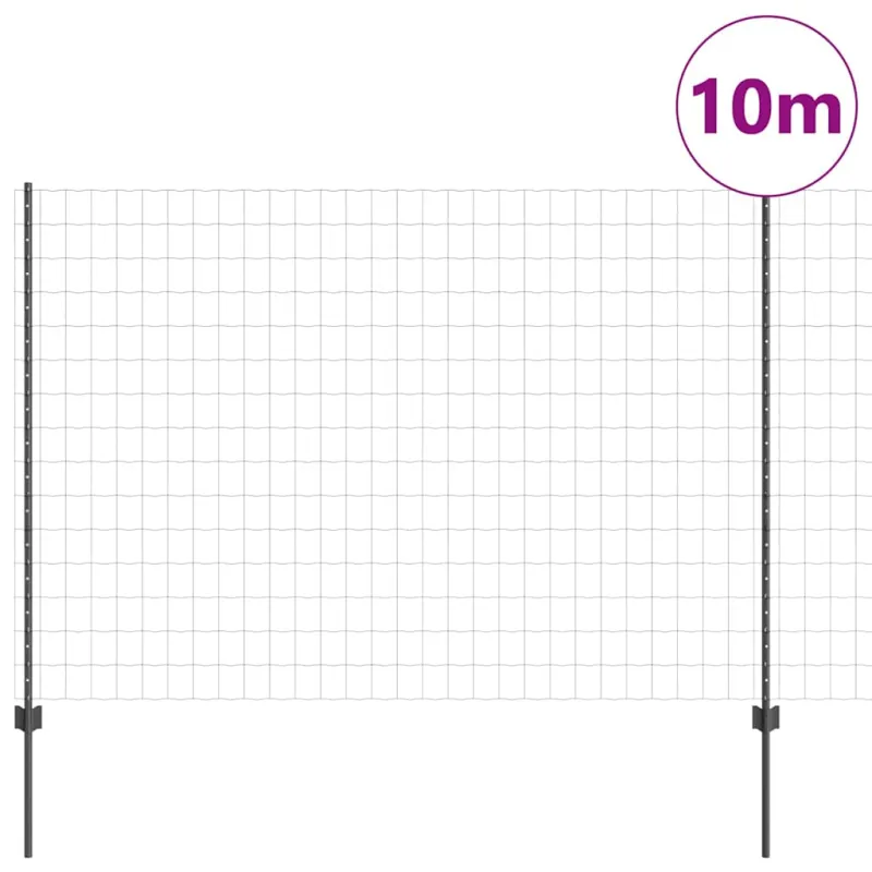 Suvirinto vielos tvoros 10 x 1,5 m (P x A) PVC dengtas plienas
