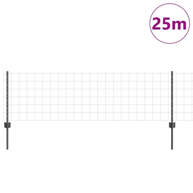 Suvirinto vielos tvoros 25 x 0,6 m (W x H) PVC dengtas plienas