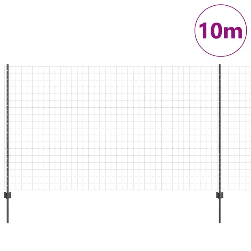 Suvirinto vielos tvoros 10 x 1,4 m (P x A) PVC dengtas plienas