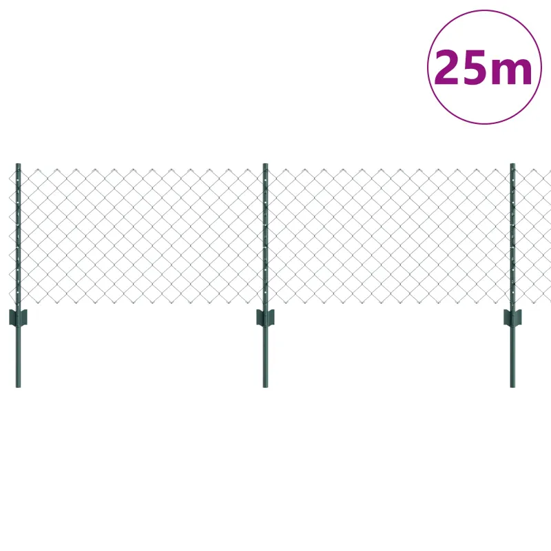 Grandininis apsaugos tinklas su stulpeliu 25 x 0,6 m (W x H)