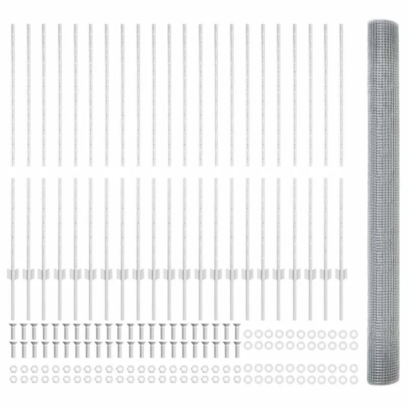 Suvirintas vielos tvora su stulpeliu 50 x 1,4 m (P x A)