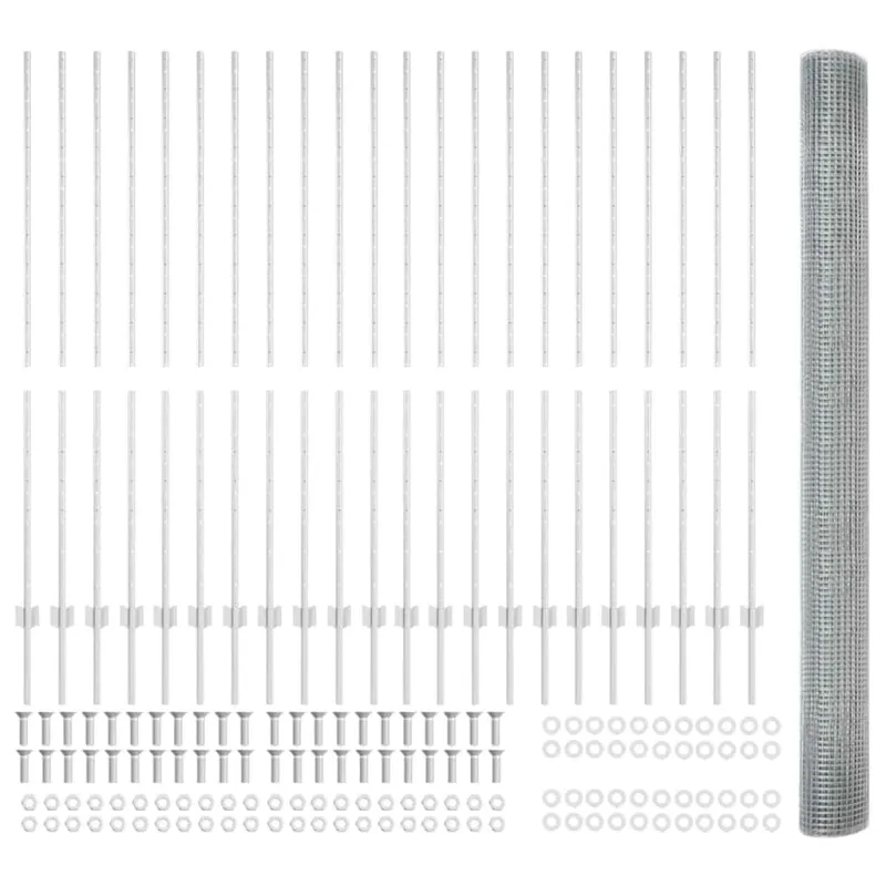 Suvirintas vielos tvora su stulpeliu 50 x 1,5 m (P x A)