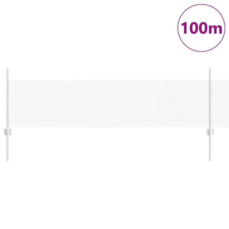 Suvirintas vielos tvora su stulpeliu 100 x 0,5 m (W x H)