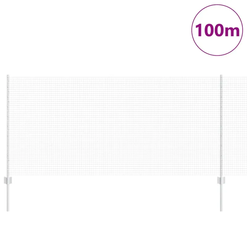 Suvirintas vielos tvora su stulpeliu 100 x 1 m (W x H)