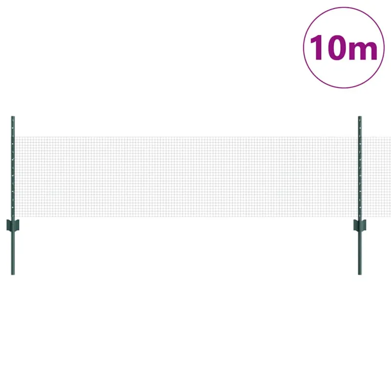 Suvirintas vielos tvora su stulpeliu 10 x 0,5 m (P x A)
