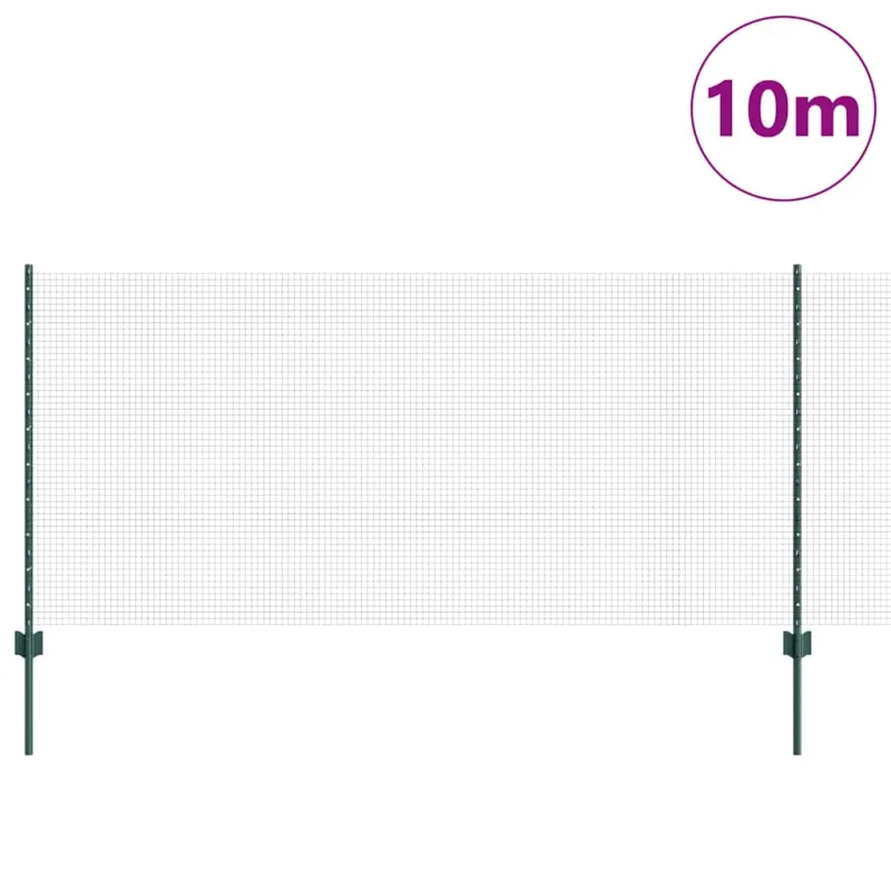 Suvirintas vielos tvora su stulpeliu 10 x 1 m (P x A)