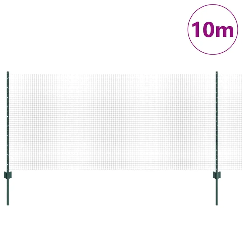 Suvirintas vielos tvora su stulpeliu 10 x 1 m (P x A)