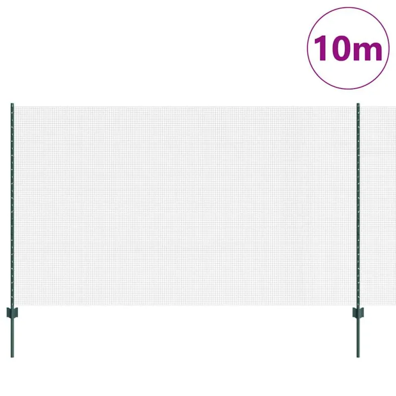 Suvirintas vielos tvora su stulpeliu 10 x 1,4 m (P x A)
