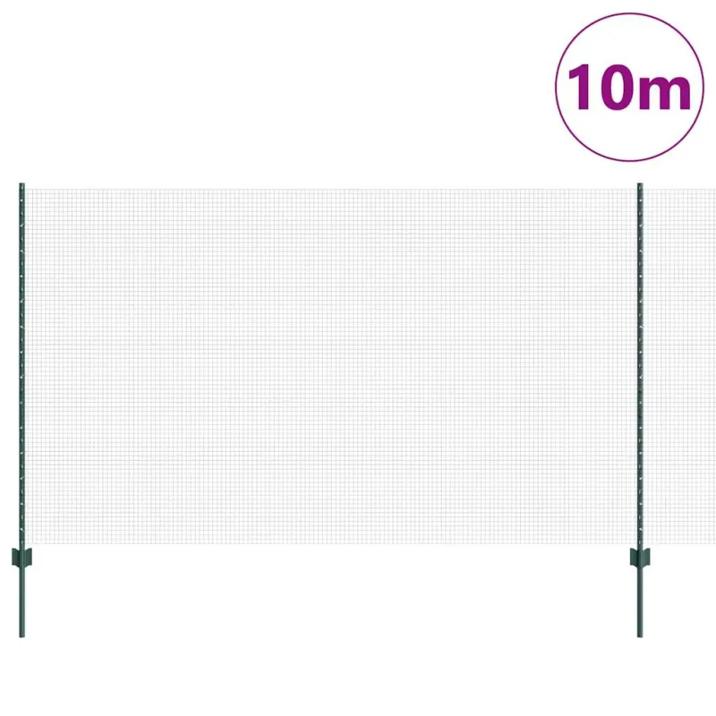 Suvirintas vielos tvora su stulpeliu 10 x 1,4 m (P x A)