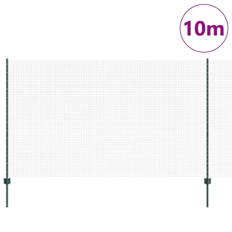 Suvirintas vielos tvora su stulpeliu 10 x 1,4 m (P x A)