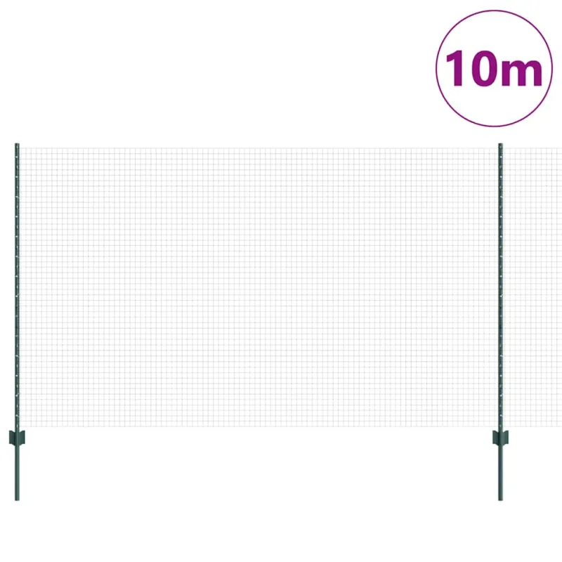Suvirintas vielos tvora su stulpeliu 10 x 1,4 m (P x A)