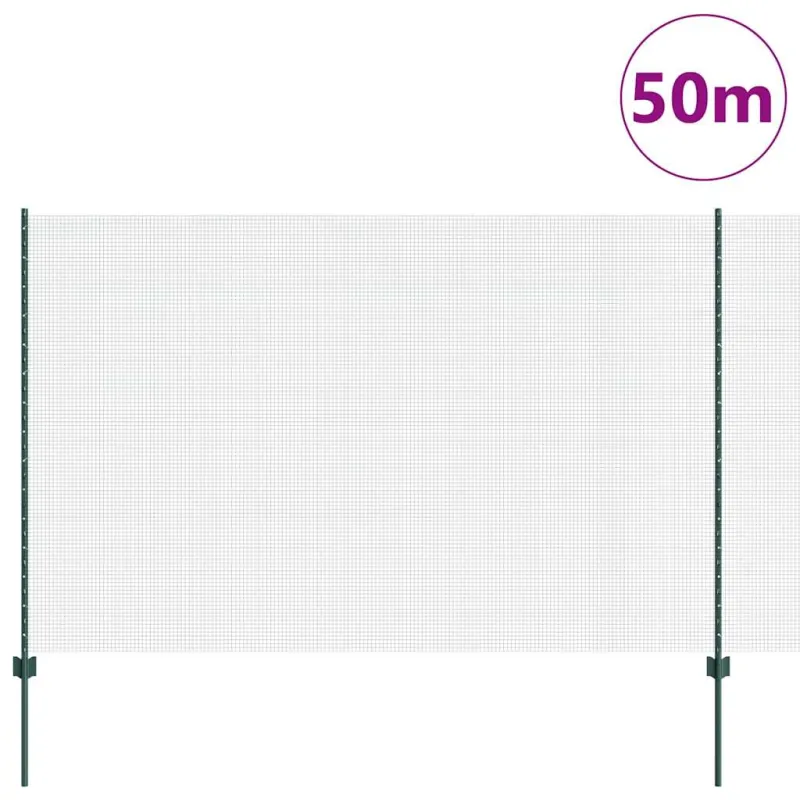 Suvirintas vielos tvora su stulpeliu 50 x 1,5 m (P x A)