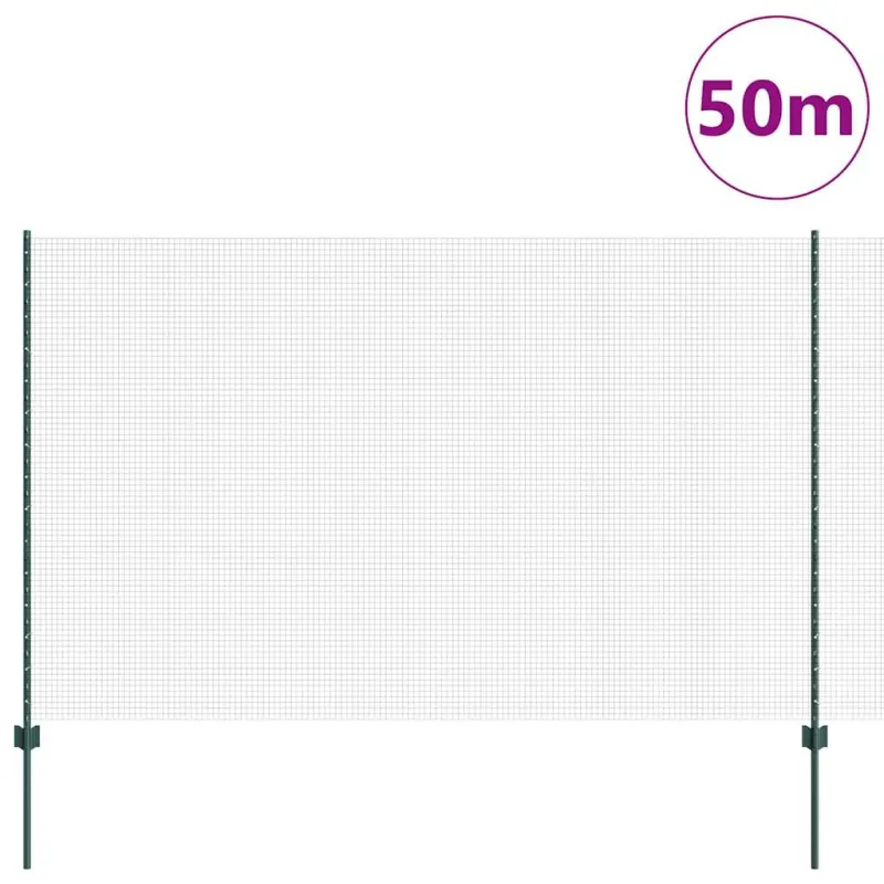 Suvirintas vielos tvora su stulpeliu 50 x 1,5 m (P x A)