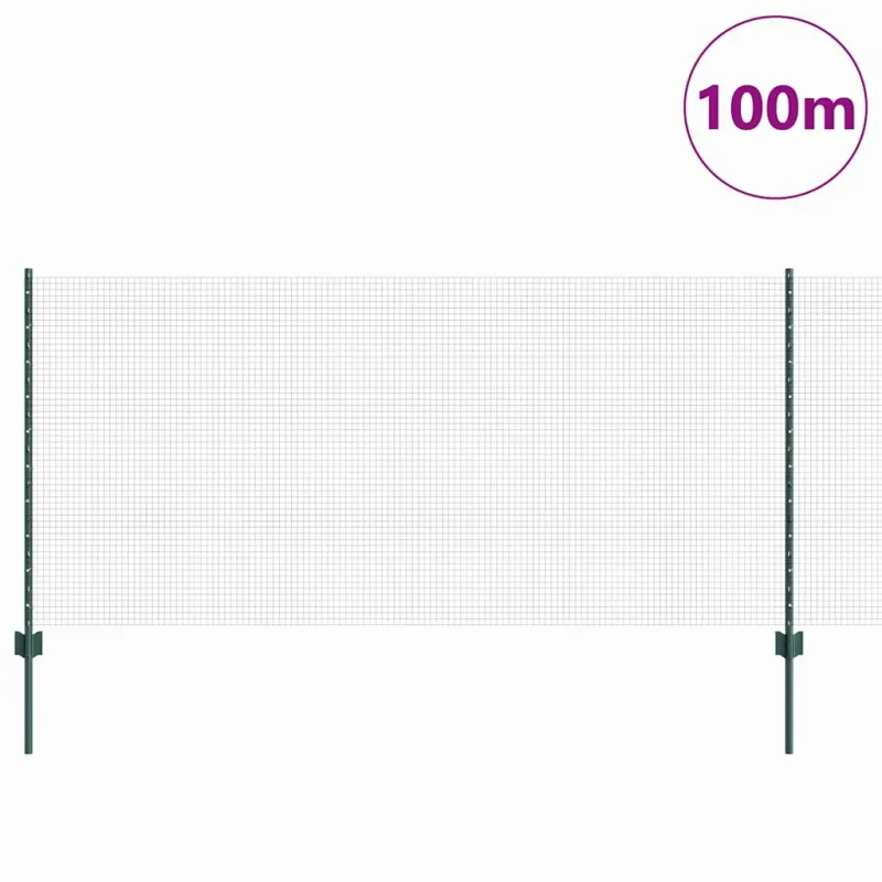 Suvirintas vielos tvora su stulpeliu 100 x 1 m (W x H)