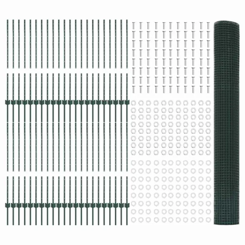Suvirintas vielos tvora su stulpeliu 100 x 1 m (W x H)