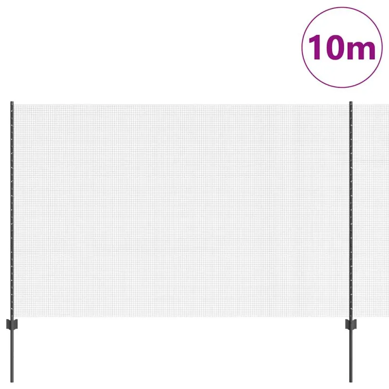 Suvirintas vielos tvora su stulpeliu 10 x 1,5 m (P x A)