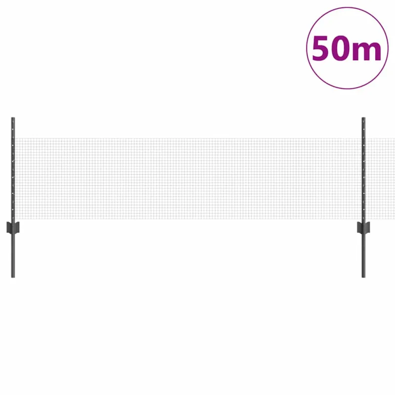 Suvirintas vielos tvora su stulpeliu 50 x 0,5 m (P x A)