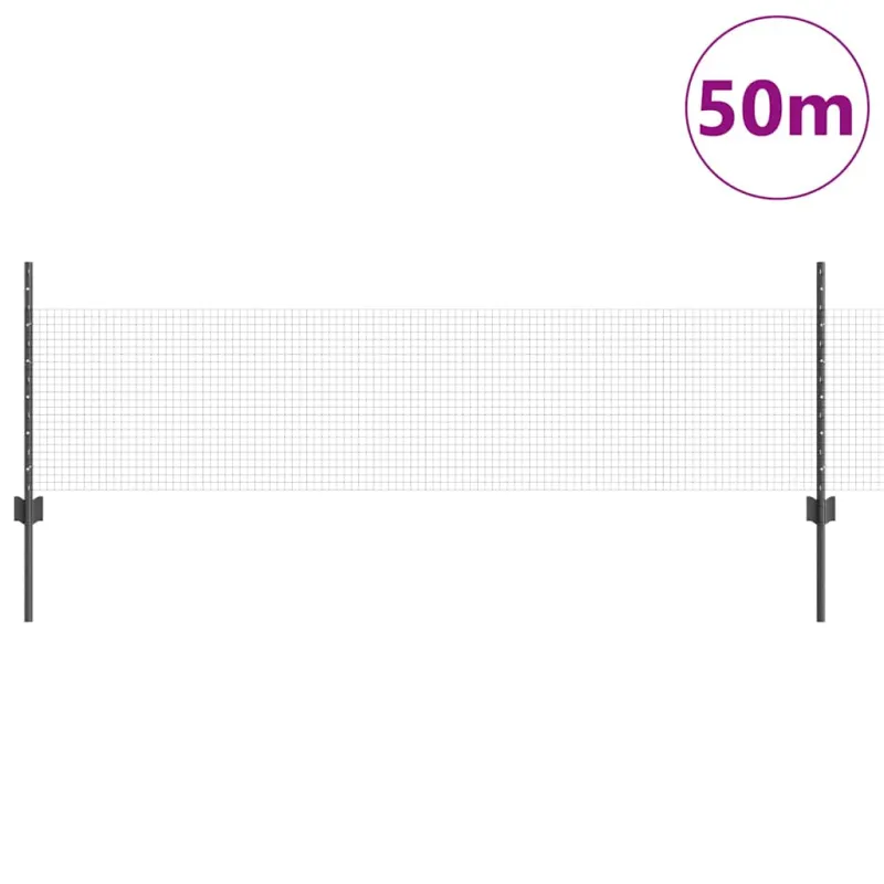Suvirintas vielos tvora su stulpeliu 50 x 0,5 m (P x A)